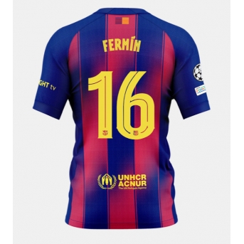 Billige Fotballdrakt Barcelona Fermin Lopez #16 Replika Hjemmedrakt 2025-26 Kortermet